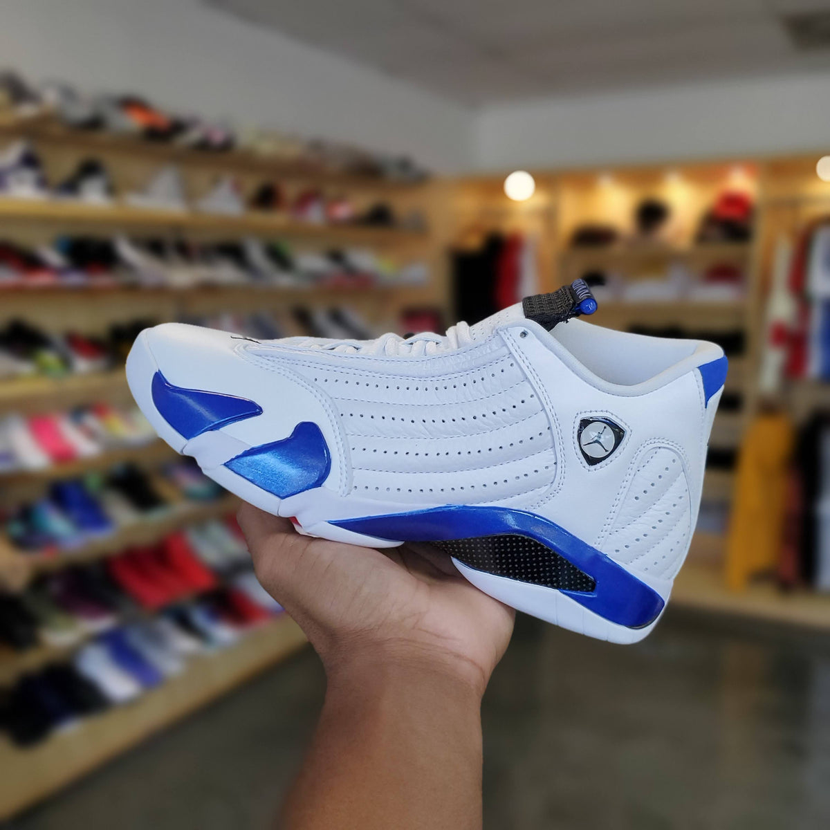Jordan 14 retro white and blue hyper royal Sneakers Release – Jordan 14 Retro “Hyper Royal&  main image 2