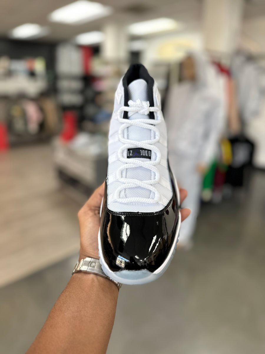 White Jordan 11 Concord Cost Air Jordan 11 Retro 'Black Concord