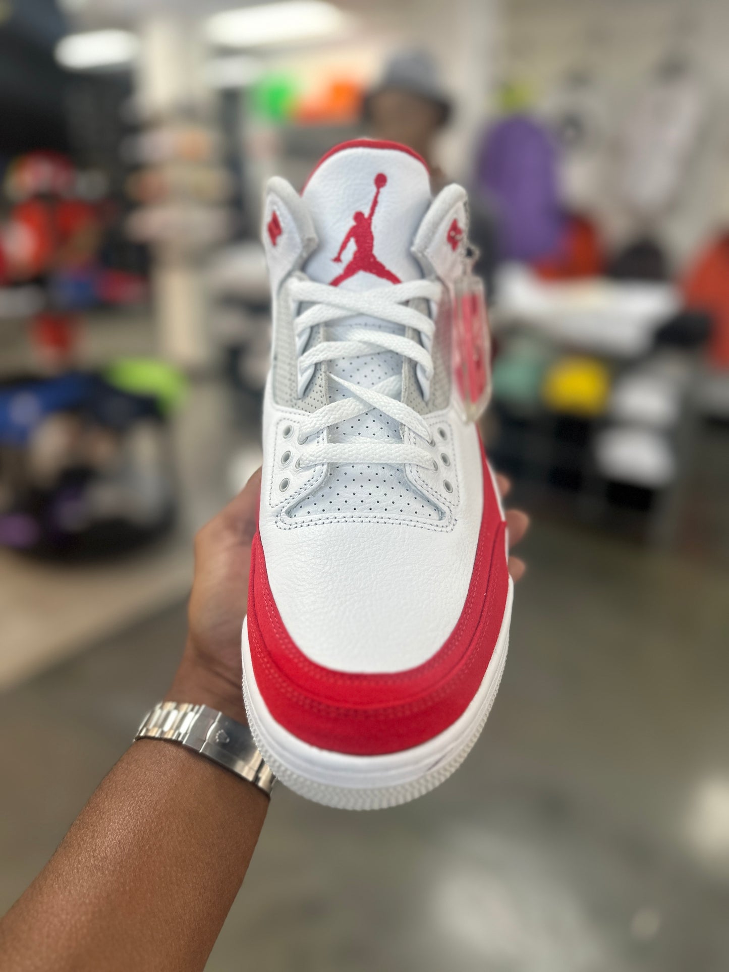 Jordan 3 Retro Tinker White University Red