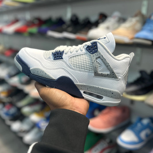 Jordan 4 Retro White Midnight Navy