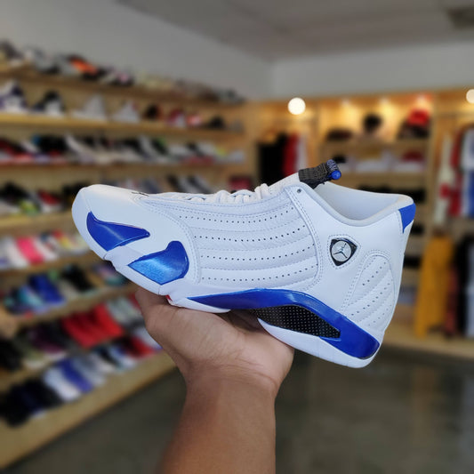 Jordan 14 Retro White Hyper Royal