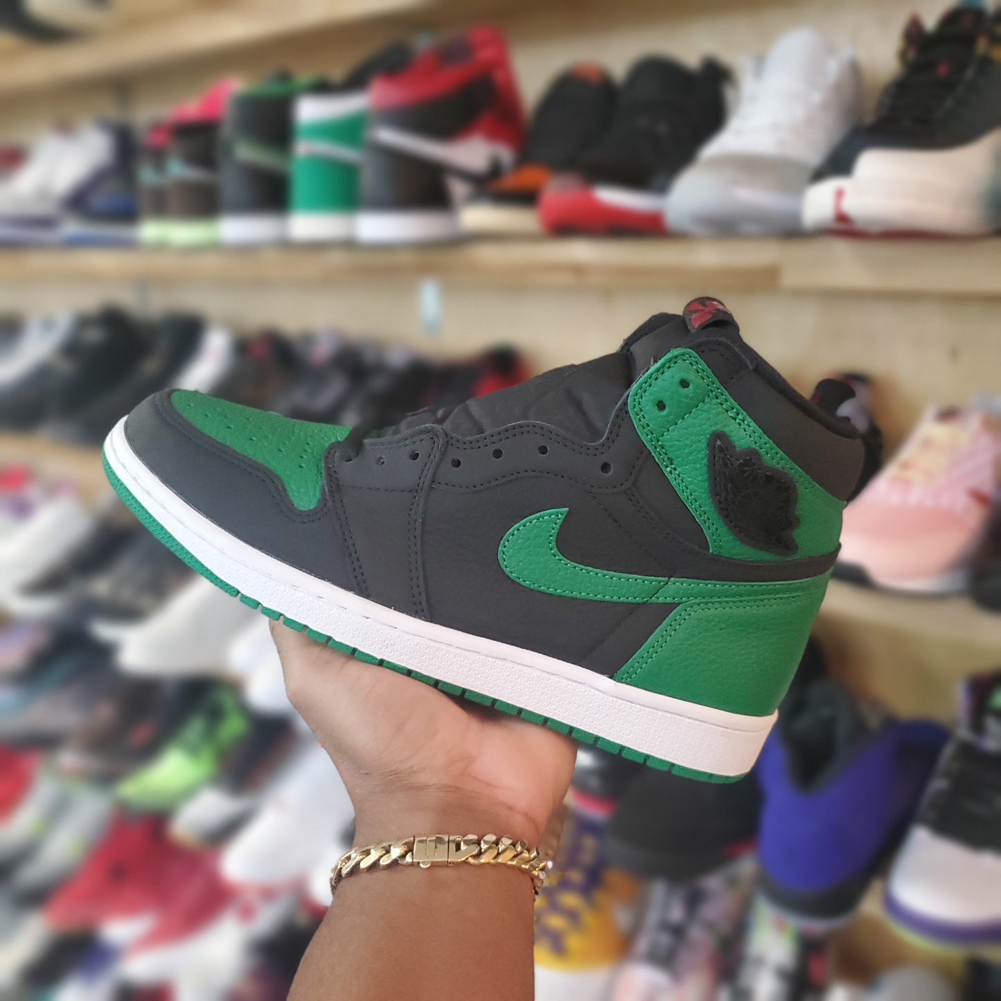 Jordan 1 Retro High Pine Green Black