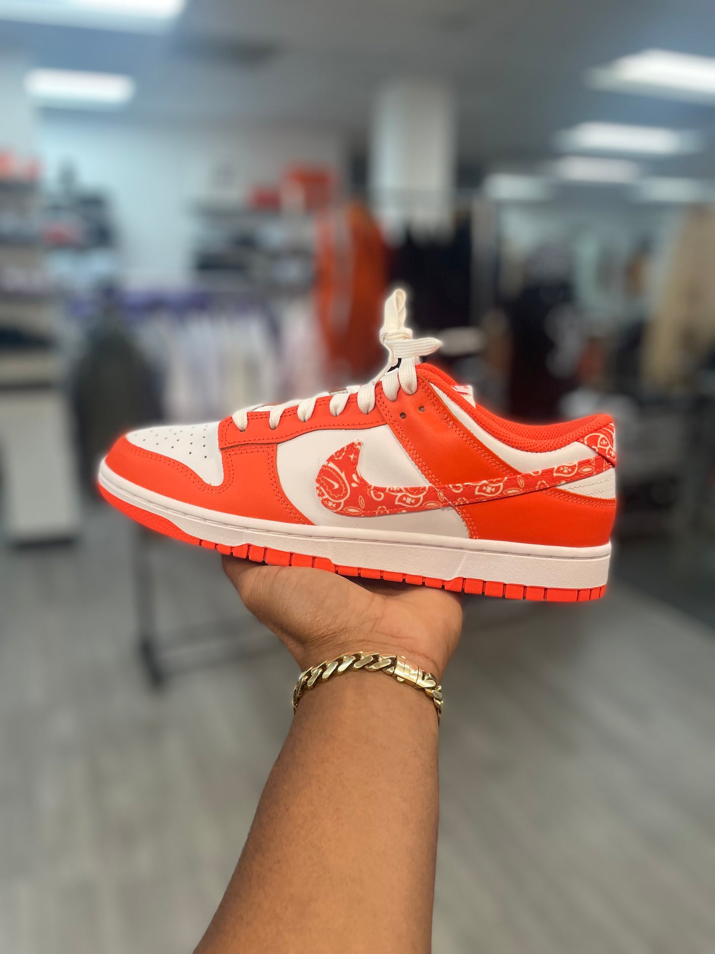 Nike Dunk Low Orange Paisley