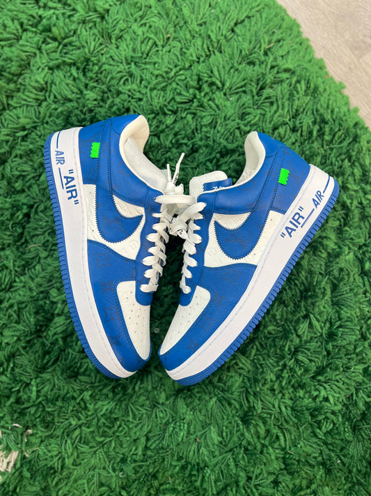 Louis Vuitton Nike Air Force 1 Low By Virgil Abloh White Royal
