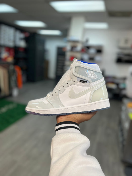 Zoom White Racer Blue Jordan 1 Retro High